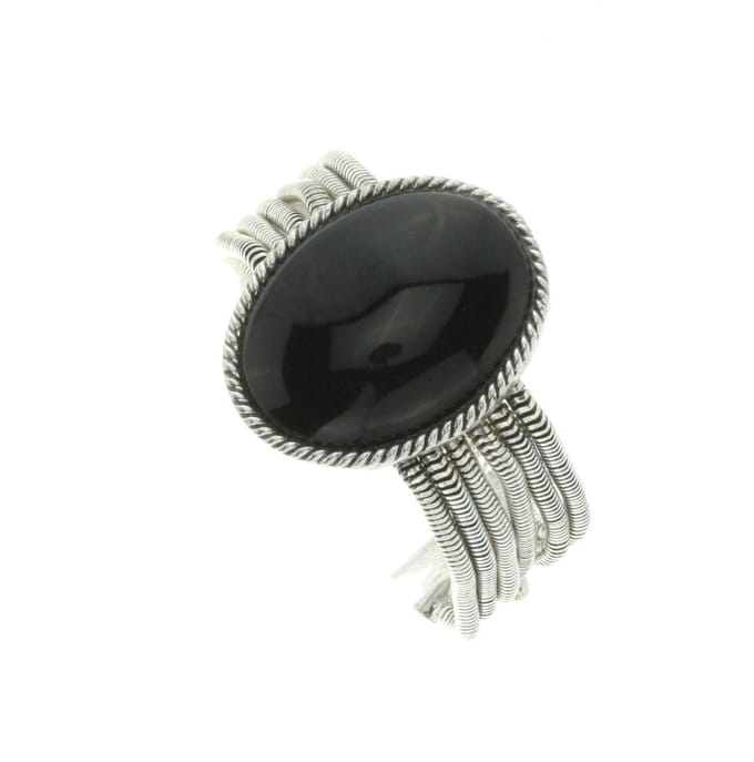 Behave - armband met zwarte steen - boho stijl voor avondlooks