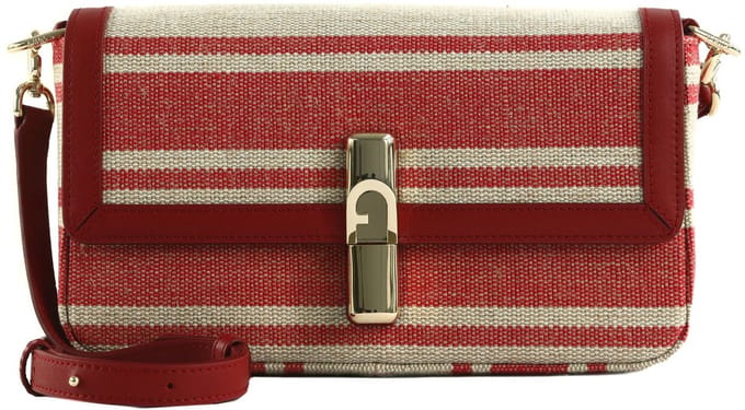 FURLA schoudertas Iride Crossbody Bag Toni Lacca rood crème