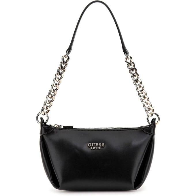 GUESS Schoudertas Eco Evaine Top Zip Shoulder Bag Black Zwart