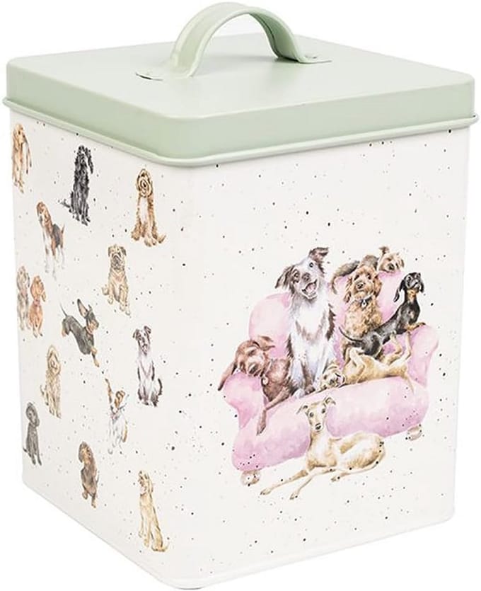 Luxe Hondensnoepjesblik met Prachtige Hondenillustraties