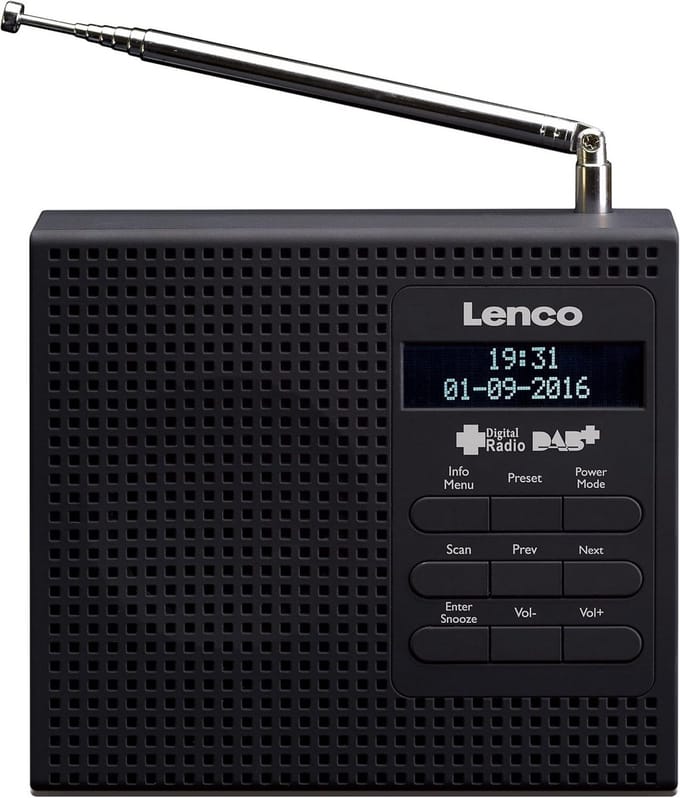 DAB+ / FM Radio met Wekker, Sluimerfunctie en LCD Scherm - Compact Nachtkastmodel