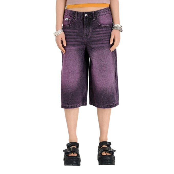 The Ragged Priest Dames/Dames Denim Shorts (Lila)