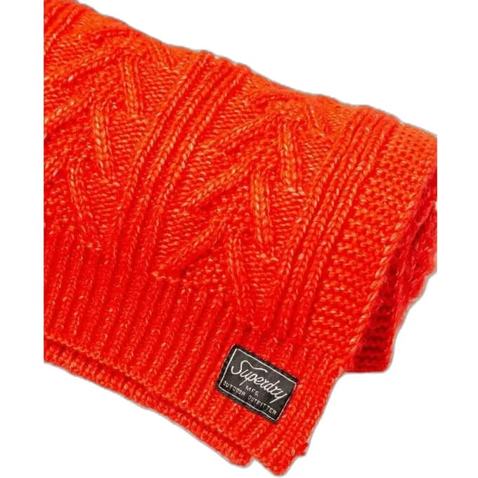 gebreide kabelsjaal voor dames Superdry Lux