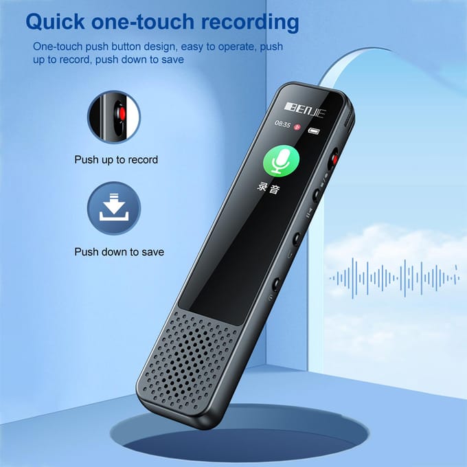 G6 BT Call Recording Professionele spraakrecorder 3 microfoon surround-opname Snelle one-touch-opname 64GB