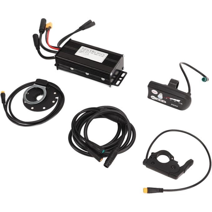 DC24V 36V 48V 26A 3 Modes Sinusgolf Borstelloze Controller S800 Paneel Duimgashendel voor Elektrische Fiets Conversie black