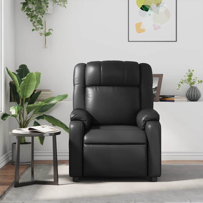 vidaXL - Massagestoel - verstelbaar - kunstleer - zwart