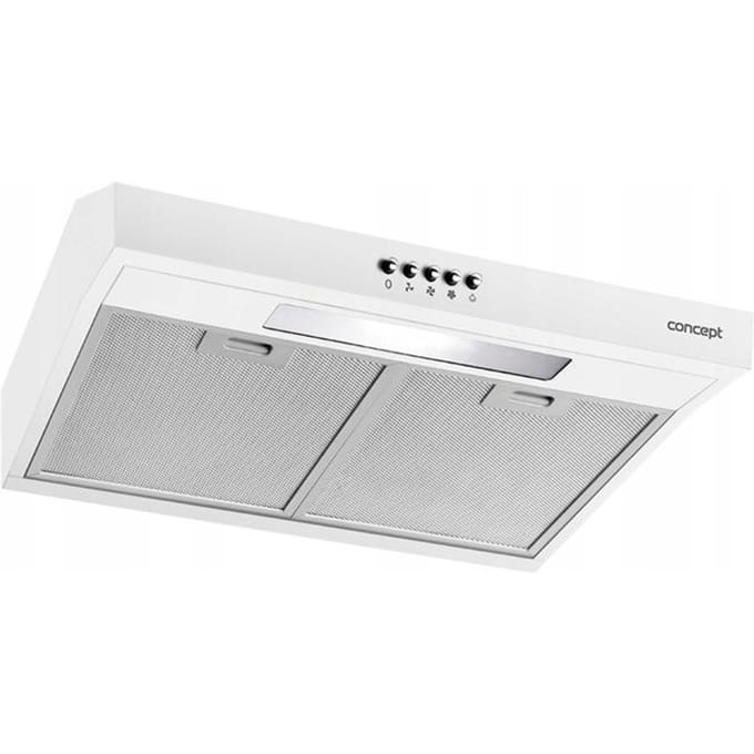 Concept OPP1250WH Afzuigkap Muurmontage Wit 136 m³/uur D