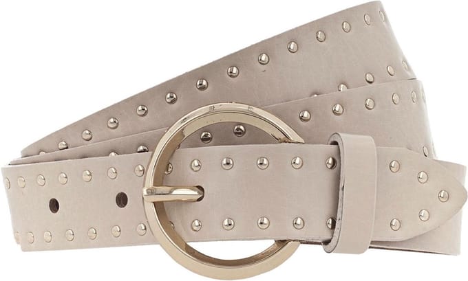 Vanzetti Leren Riem Slim Belt W85 Cream Crème
