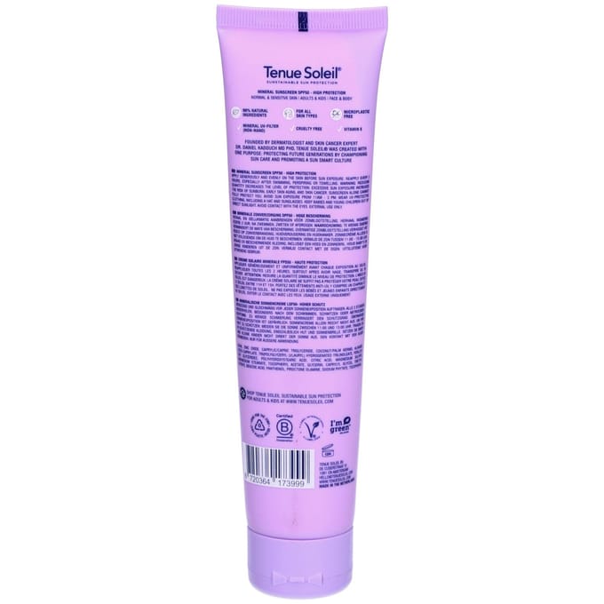 Tenue Soleil Minerale Zonnecrème SPF 50 - 100 ml