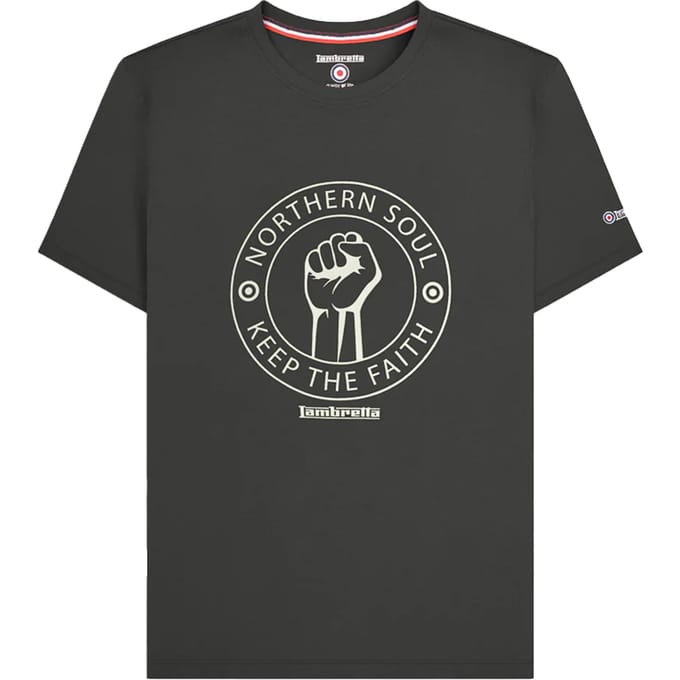 Lambretta Heren Northern Soul T-Shirt (Strijkijzer)
