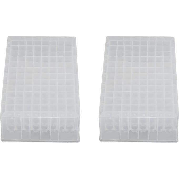 10 stuks Diepe Put Plaat 96 Putjes 2.2ML PP Plastic Laboratorium Opslag Microplaten 41mm Hoogte white