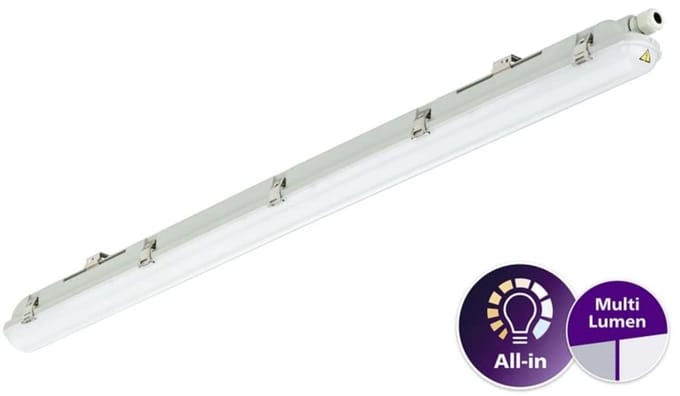 Philips - Philips LED Waterdichte Montagebalk Ledinaire WT065C 23/42W 2900/4800lm - 840 Koel Wit | 120cm