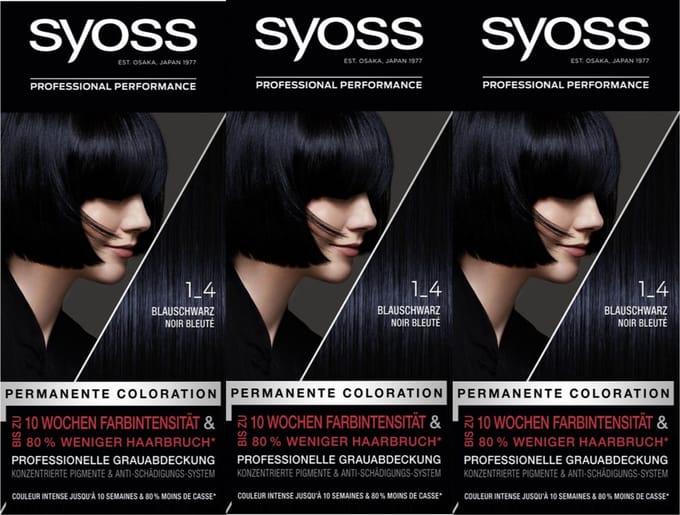 Syoss - Haarverf - 1_4 - Cosmic Blue - 115ml x 3