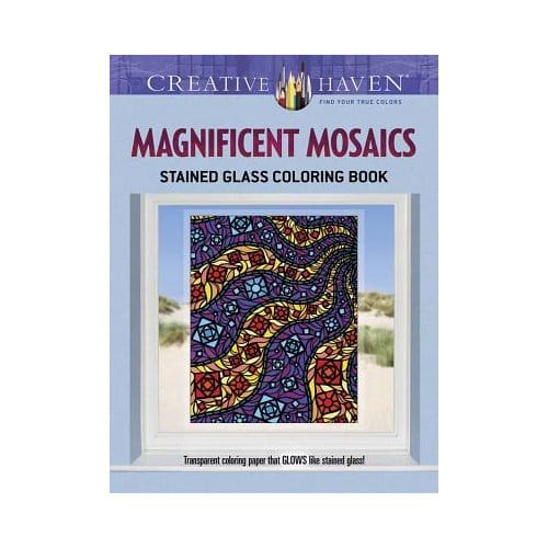 Creative Haven Magnificent Mosaics Stained Glass Coloring Book - Mazurkiewicz, Jessica