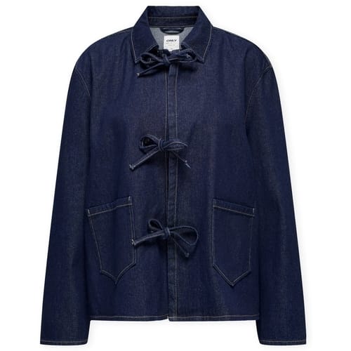 Overhemd Only Thille Jacket - Dark Blue Denim