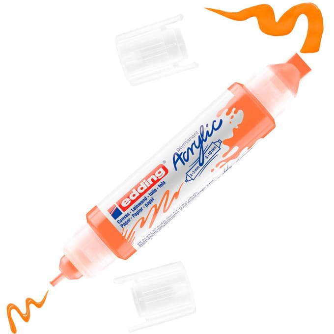 edding 5400 Acrylic "Acryl 3D - Double Liner" - Neon-Oranje
