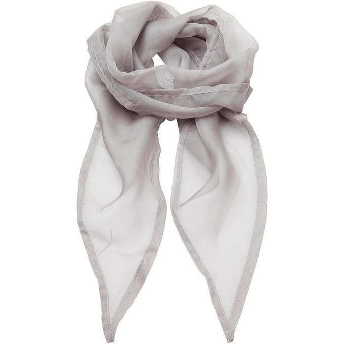 Premier Dames/Dames Chiffon Sjaal (Zilver)
