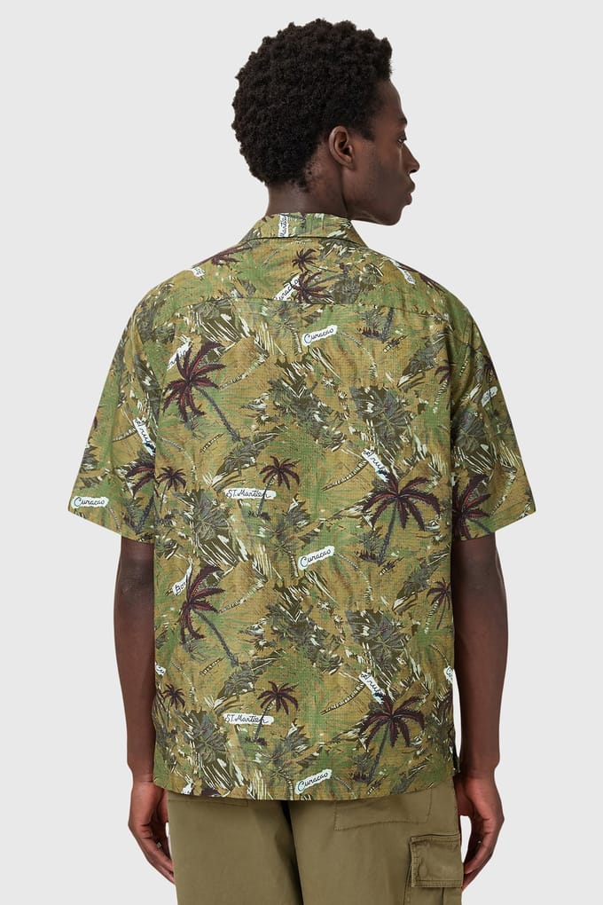 AllSaints Liner Ss Shirt Barrel Brown Größe: S | Casual hemden Outlet | Herren | Braun