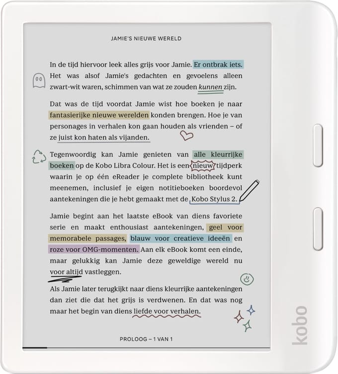 Kobo Libra Colour e-Reader wit
