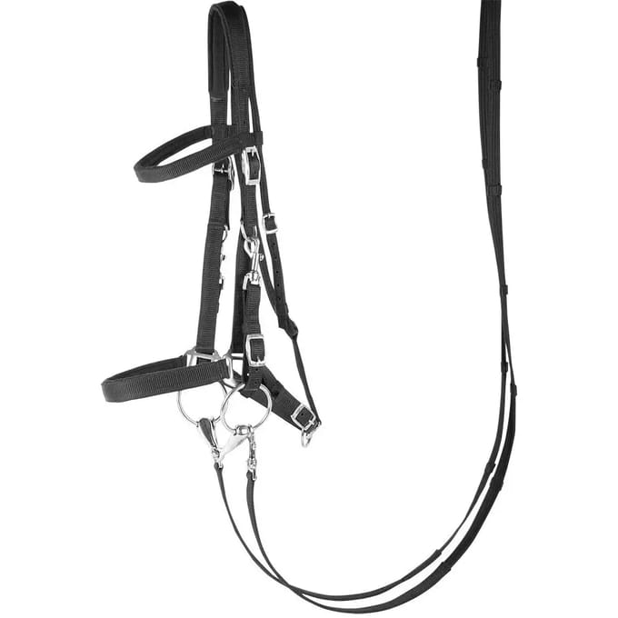 Harry's Horse Halster - Hoofdstel Nylon - Zwart - Cob