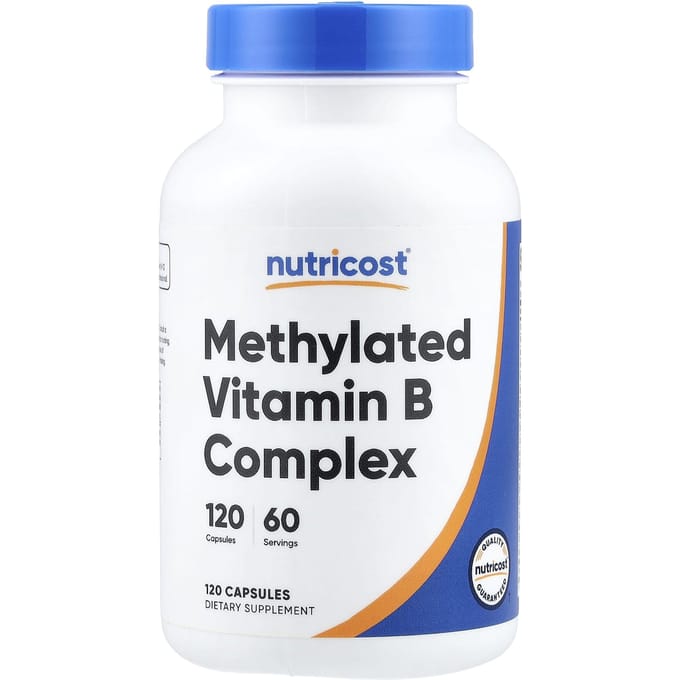 Nutricost, Gemethyleerd Vitamine B Complex, 120 Capsules