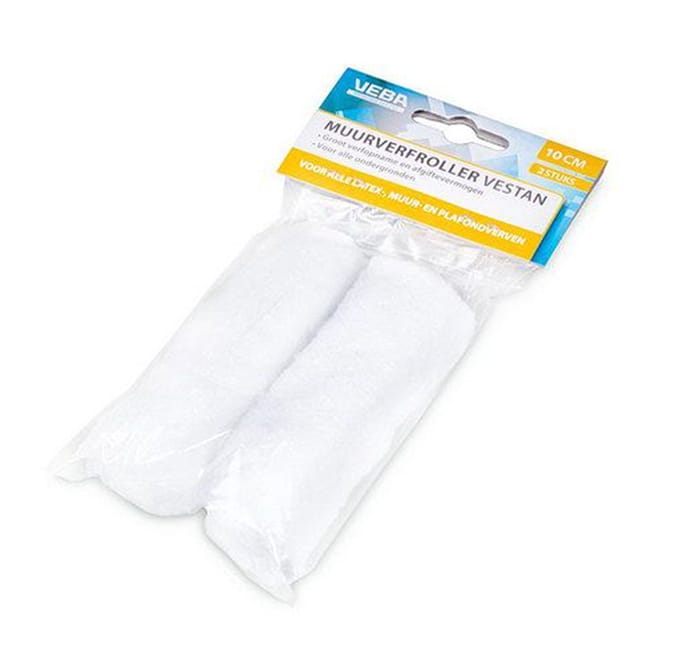2 stuks VEBA verfrollers voor latex, muur en plafond | Rolbreedte 10 cm