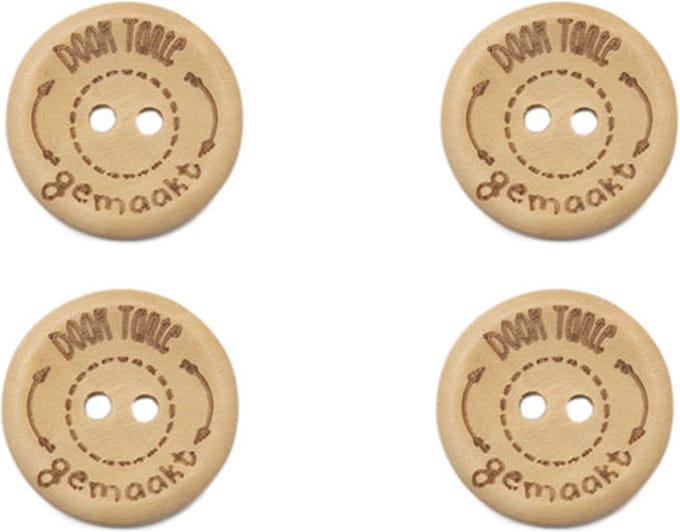 Durable Houten Knopen Door Tante Gemaakt 20mm 4 stuks