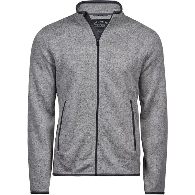 Tee Jays - Men´s Outdoor Fleece Jacket - Grey Melange - S
