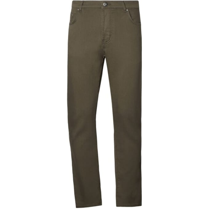 Jan Vanderstorm herren Broek Met Lage Taille - 76 - olijf - Plus Size