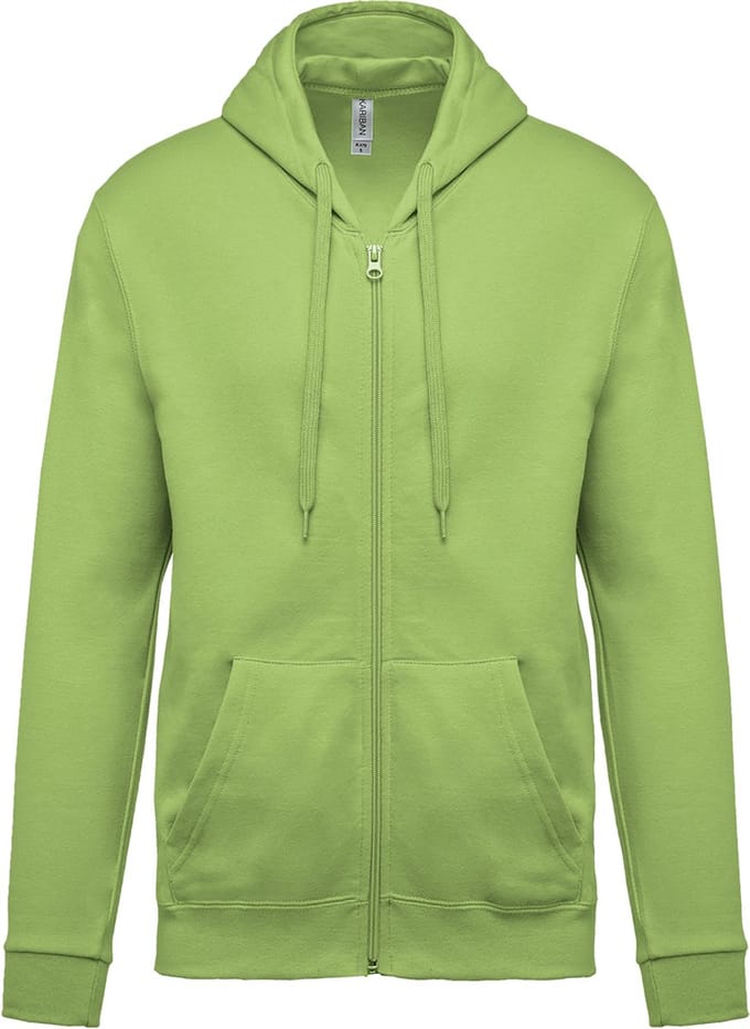 Kariban Sweater met rits en capuchon K479 - Lime - M