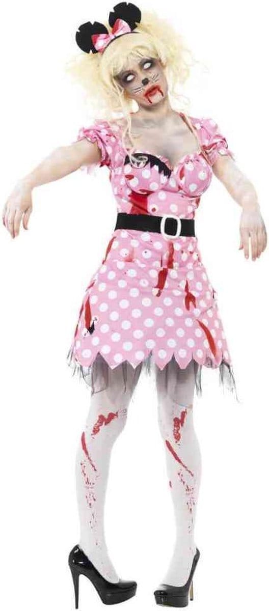 Zombie mini mouse kostuum - Maat S