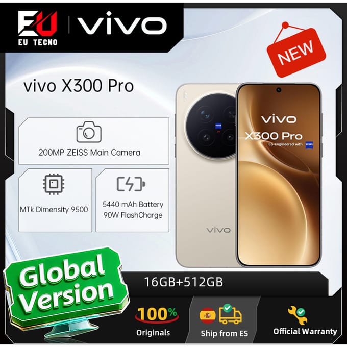 VIVO X300 Pro 512GB/16GB - Dune Brown
