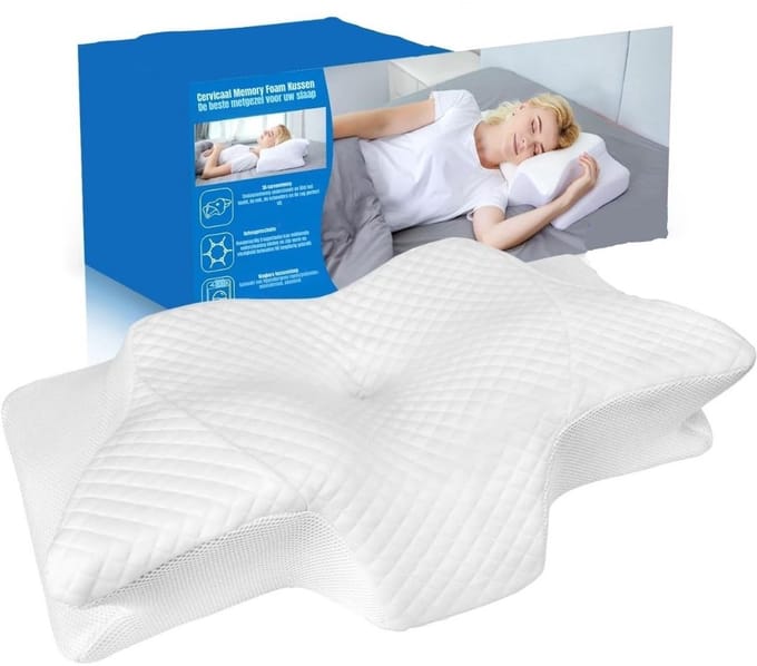 Thuys – Anti Snurk Kussen – Hoofdkussen – Nek En Schouderpijn – 60 x 35 x 13cm – Wit
