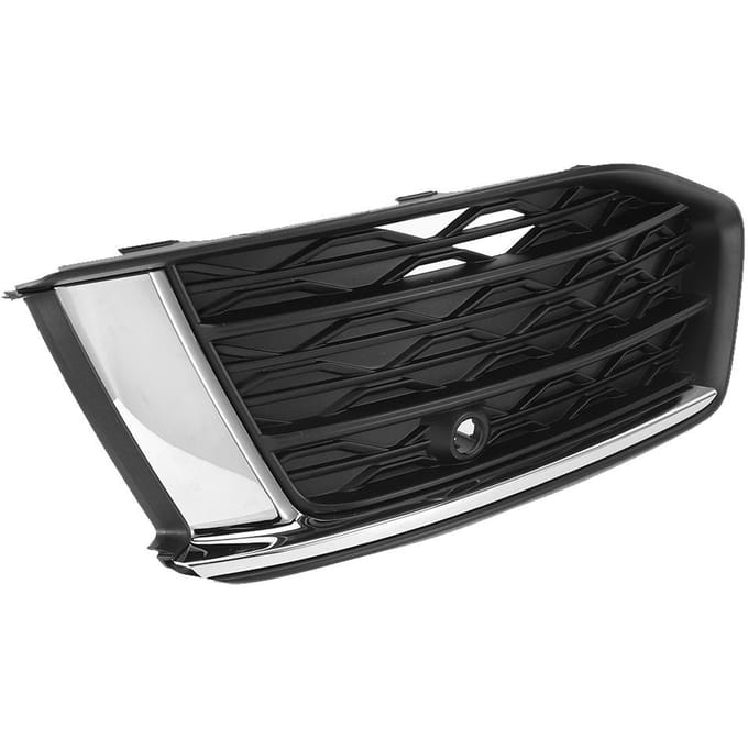 Grille de feu antibrouillard 4KD807647, cache de feu antibrouillard avant pour Audi A6 C8 (gauche) black