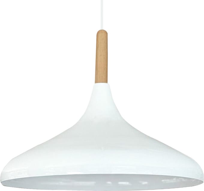 Bamyum Hanglamp Champion 35cm Metaal Wit E27 Lamp