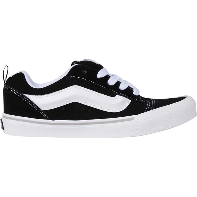 Vans Kinderen Knu Skool Leren Sneakers (Zwart/Wit)