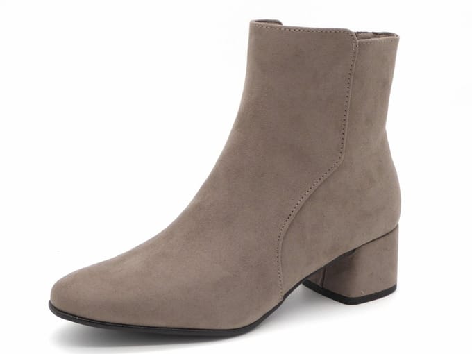 Marco Tozzi Enkellaarsjes taupe Textiel - Dames - Maat 37