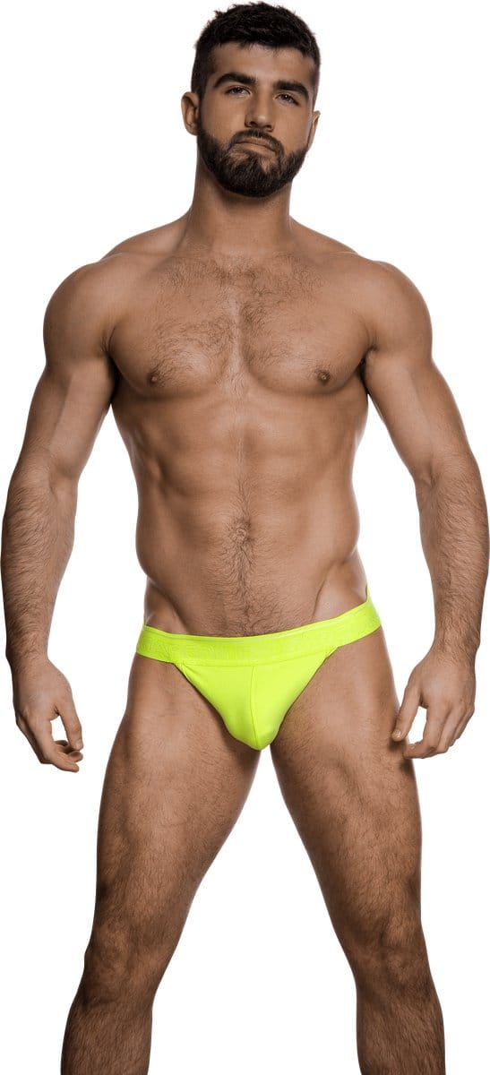 Garçon Jockstrap Neon Yellow - MAAT S - Heren Ondergoed - Jockstrap voor Man - Mannen Jock