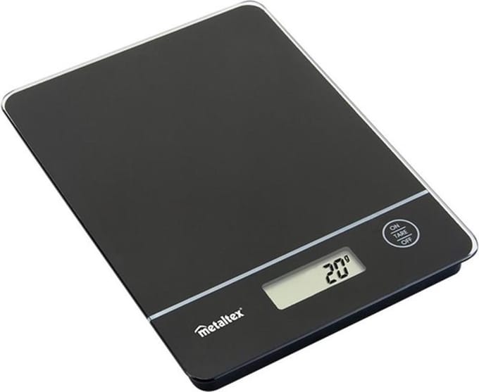 Metaltex By Tomado Digitale keukenweegschaal Zwart - 5 Kilo