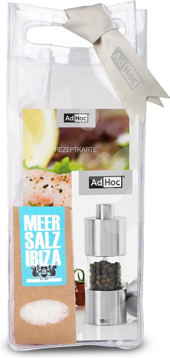 Zoutmolen Mini met Zeezout Geschenkset - Adhoc | Classic