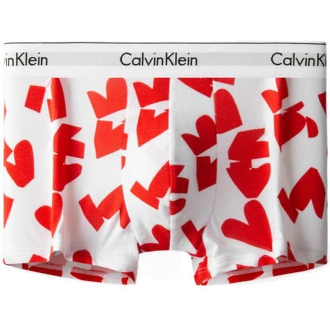 Boxers Calvin Klein Imprimé Cœur Sous-vêtements Homme NB3348-BBG M gray