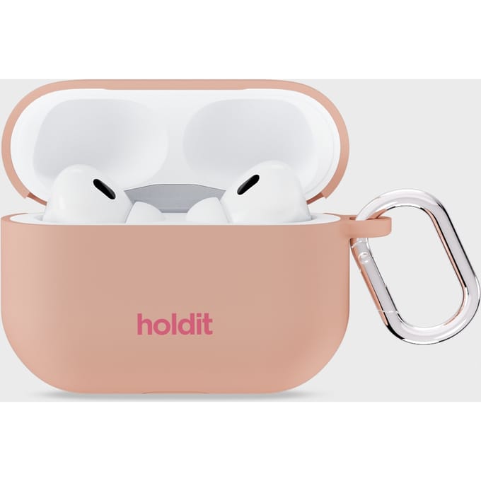 Holdit Solid Silicone Case voor de Apple AirPods Pro / Pro 2 - Bare Pink
