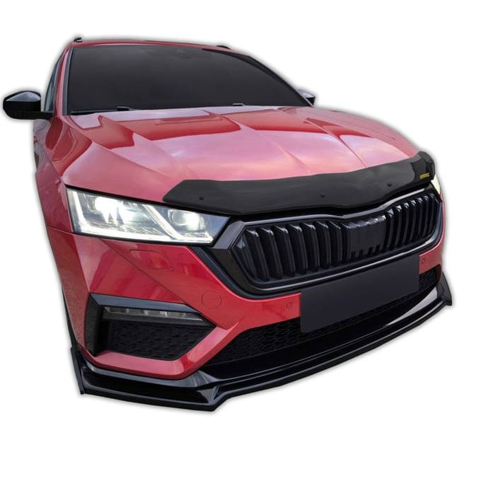 SCOUTT | Bra Capot Déflecteur Protection Pour Skoda Octavia 4 Depuis 2020, Aérodynamique, Assemblage Facile, Aucun perçage requis