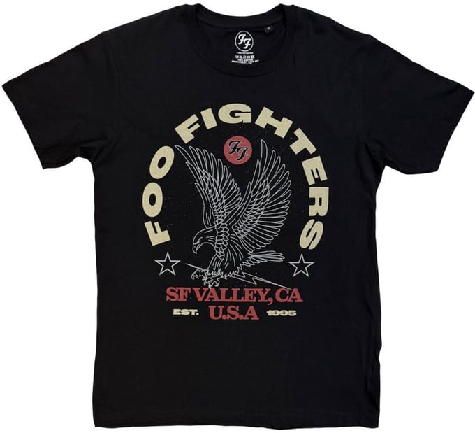 Foo Fighters - Eagle USA Heren Tshirt - M - Zwart