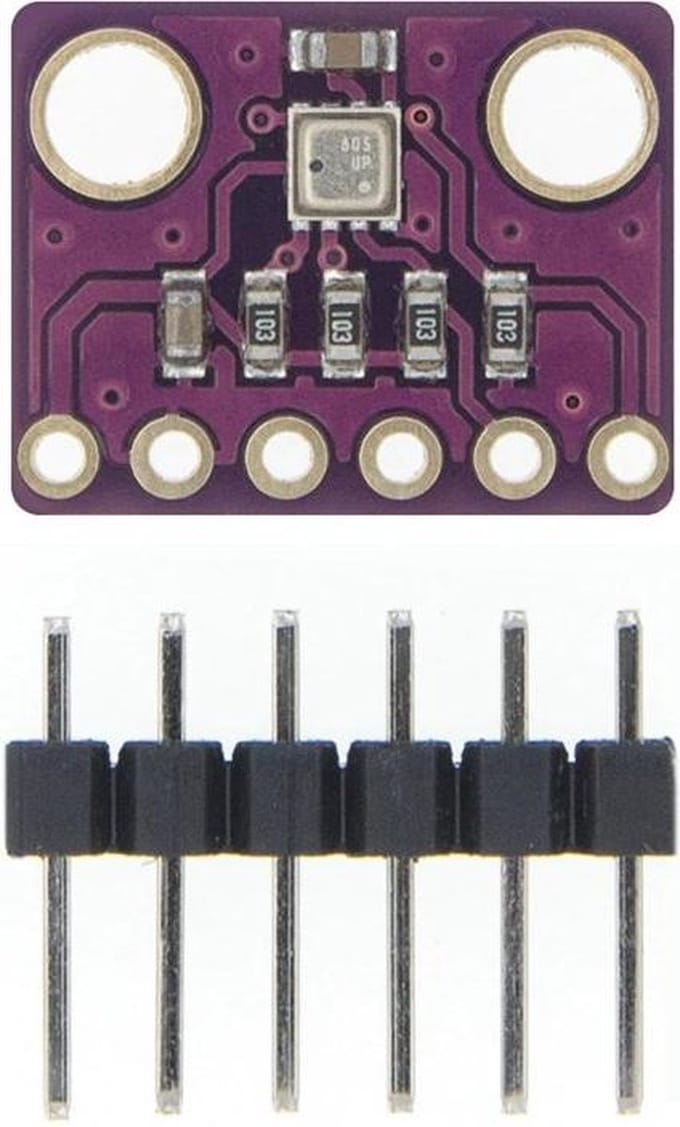 OTRONICÂ® 3-in-1 sensor Temperatuur Luchtvochtigheid en Luchtdruk | 3.3V | I2C en SPI | Bosch BME280