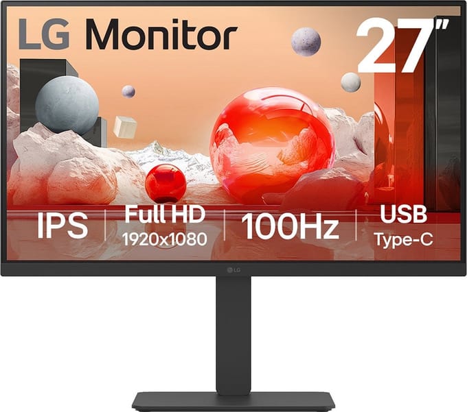 LG 27BA750-B computermonitor 68,6 cm (27") 1920 x 1080 pixels Full HD LCD zwart