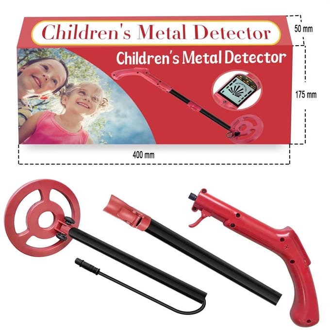 Handheld Kinderen Metaaldetector Munten Positioneringsapparaat Draagbare Ondergrondse Metaaldetectiestok groen