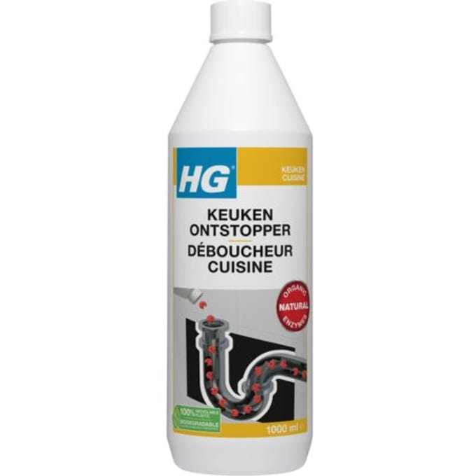 HG keukenontstopper - 1L -  de NR1 ontstopper  - biologisch afbreekbaar