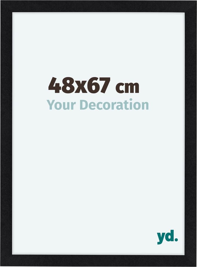 Your Decoration - Fotolijst 48x67 cm - MDF - Zwart Mat - Como