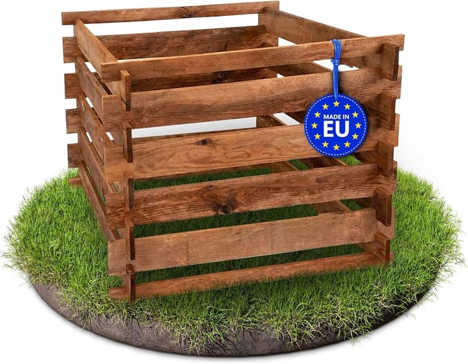 Houten Compostbak Grenen Drukgeïmpregneerd met Insteeksysteem